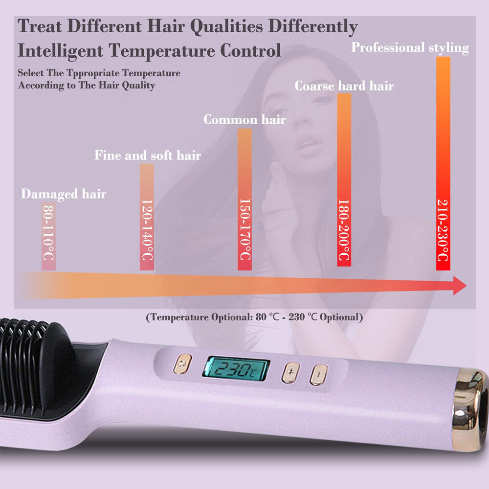 Hot Comb Straightener For Hair Straightener Brush Electric Hair Brushes