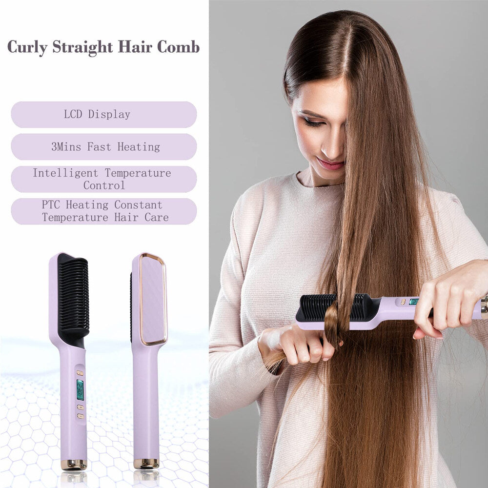 Hot Comb Straightener For Hair Straightener Brush Electric Hair Brushes