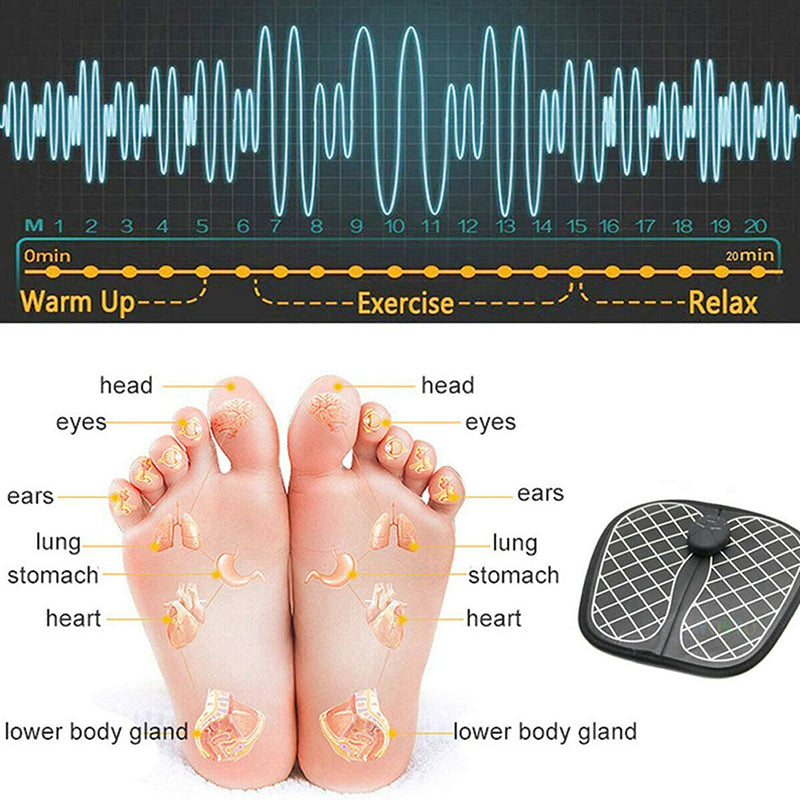 Micro-electric Intelligent Foot Pad Sole Foot Massage Pad Physiotherapy Foot Massage Machine Acupoint Foot Massager Beauty Leg Device