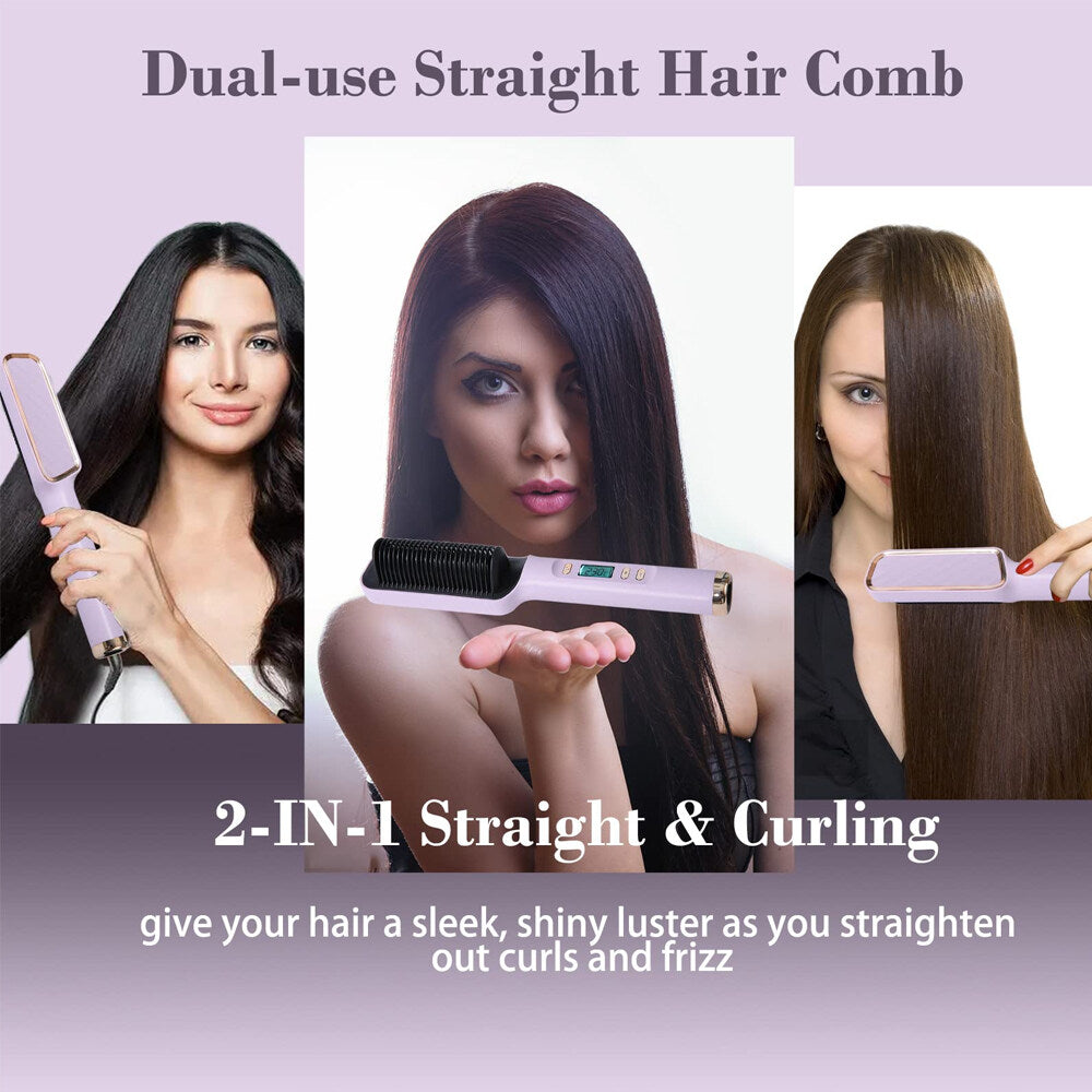 Hot Comb Straightener For Hair Straightener Brush Electric Hair Brushes